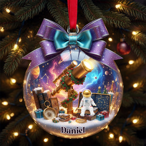 Telescope Night Sky Ornament - Personalized Gifts For Astronomy Lovers 05PALU071025 - Ornament - GoDuckee