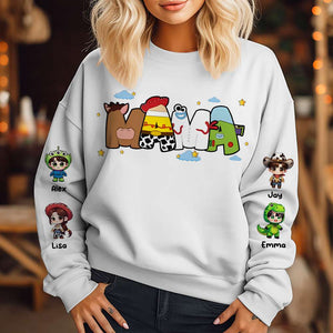 Personalized Gifts For Mom Shirt Cartoon Kids 02OHMH160125 - AOP Products - GoDuckee