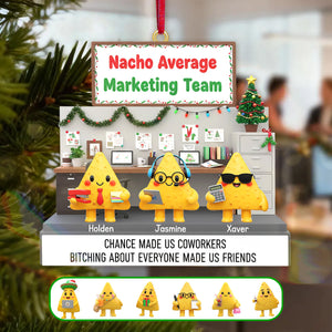 Nachos Coworkers Ornament - Personalized Gift For Coworkers Ornament 03NAMG241125 - Ornament - GoDuckee
