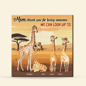 Mom 02kahn110324 Personalized Wood Sign - Wood Signs - GoDuckee