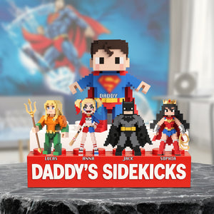 Pixel Super Dad Plaque - Personalized Gifts For Dad 03natn160525 - Shaped Plaques - GoDuckee