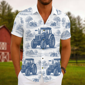 Tractor Hawaiian Shirt - Personalized Gifts For Farmers 02natn130625 - Hawaiian Shirts - GoDuckee