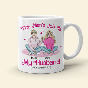 Romantic Couple, He's/She's Great At It, Personalized Mug, Couple Gifts, Gifts For Him, Gifts For Her, Valentine's Day Gifts, 01qhhn301123hh - Coffee Mug - GoDuckee