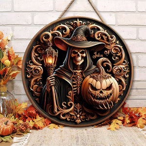 Halloween Skull Wood Sign, Home Decoration 02TOTN290824 - Wood Sign - GoDuckee