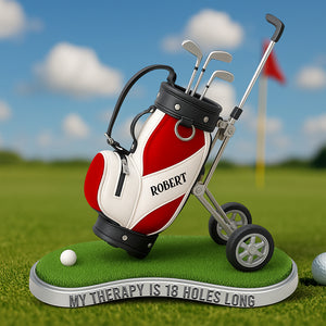 Golf Therapy Acrylic Plaque - Personalized Gifts For Golf Lovers 01ohqn260625 - Shaped Plaques - GoDuckee
