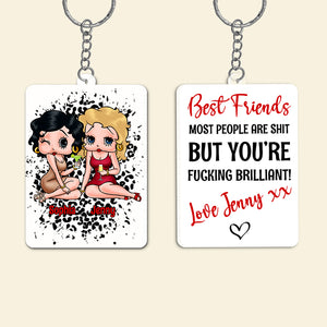 Best Friends, Together Forever And Ever, Personalized Keychain, Gifts For Friends, 04napo140823hh - Keychains - GoDuckee