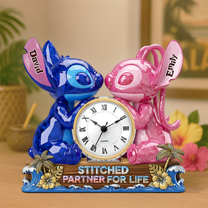 Partner For Life Desk Clock Plaque - Personalized Gifts For Couple 02ohpu060625 - Clock Plaques - GoDuckee