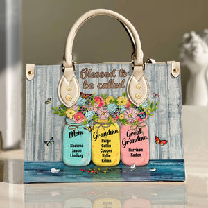 Personalized Gifts For Mom Leather Bag 09HUDT200424 Mother's Day - Leather Bags - GoDuckee