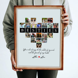 You Will Always Be The Sister Of My Soul, Custom Photo Canvas Print, Gift For Bestie, Sister - Poster & Canvas - GoDuckee