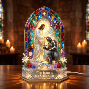 Christian Warrior Light Box Personalized Gifts For Christians 05TYDH030726 - Light Box - GoDuckee