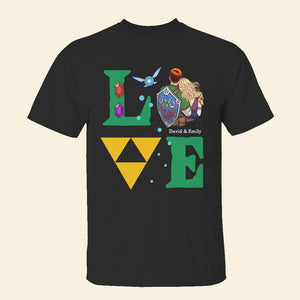 Gift For Couple, Personalized Shirt, Love Hugging Couple Shirt, Couple Gift 05NAHN110723HH - Shirts - GoDuckee