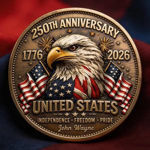 250 Years Of Pride Metal Coin - Personalized Anniversary Gifts 04PGDT020326 - Coin - GoDuckee