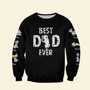 Best Dad Ever, Gift For Father, Personalized Shirt, Dalmatian Kids Shirt, Christmas Gift 04NAHN061023 - AOP Products - GoDuckee