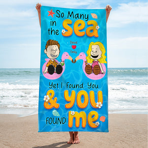 Personalized Gifts For Couple Beach Towel 01kaqn100125pa - Beach Towel - GoDuckee