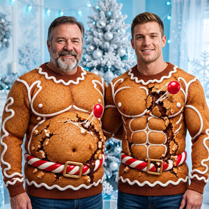 Gingerbread Ugly Sweater - Personalized Gifts For Christmas 04hadt161026 - AOP Products - GoDuckee