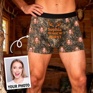 Naughty Couple Boxer - Custom Photo Gifts For Him Men's Boxers 02HUMG240126 - Boxer Briefs - GoDuckee
