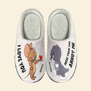 I Love You-Personalized Home Slippers-Gift For Christmas- Couple Gift-01qhqn241023 - Shoes - GoDuckee