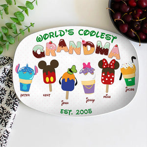 World's Coolest Grandma, Personalized 02HTPU041123 Resin Plate - Resin Plate - GoDuckee