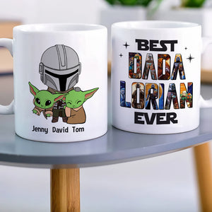 Best Dada Lorian Ever Gift 03QHTN120523 White Star Family Mug - Coffee Mug - GoDuckee