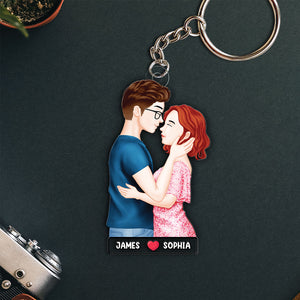 Personalized Gifts For Couple Keychain 01qhpu030724pa - Keychains - GoDuckee