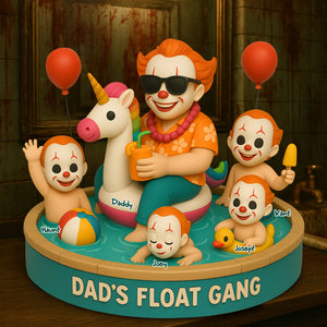 Dad’s Float Gang Acrylic Plaque - Personalized Gift For Dad 01NALU160525 - Shaped Plaques - GoDuckee