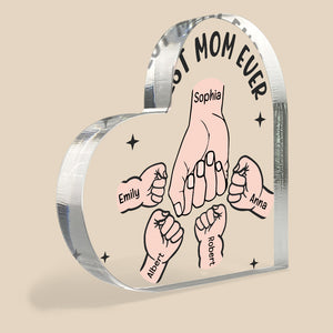 Best Mom Ever- Personalized Acrylic Plaque-03qhqn290323 - Decorative Plaques - GoDuckee
