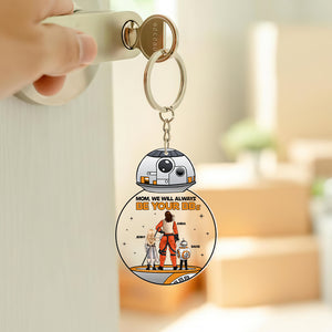 Personalized Gifts For Mom Keychain We Will Always Be Your BBs 04qhtn270224hhhg - Keychains - GoDuckee