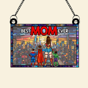 Personalized Gifts For Mom Suncatcher Window Hanging Ornament 02ohqn230424pa Mother's Day - Ornaments - GoDuckee