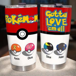 Personalized Gifts For Mom Tumbler Mom Power Balls 03OHDT180325 - Tumbler Cup - GoDuckee