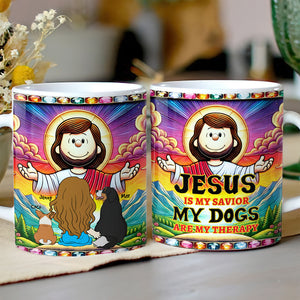 Personalized Gifts For Dog Lovers Coffee Mug, Jesus Is My Savior 04TGMH030325HG - Coffee Mug - GoDuckee