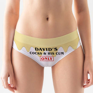 Personalized Gifts For Couple Women's Briefs His Cum Only - Boxers & Briefs - GoDuckee