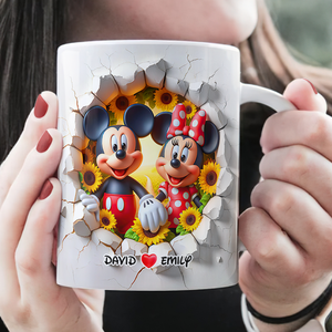 Mouse Couple Mug - Personalized Gifts For Couple 08hupu140425 - Coffee Mug - GoDuckee