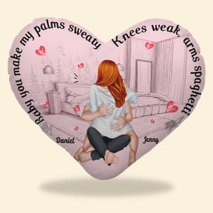 Personalized Gift For Couple Pillow Baby You Make My Palms Sweaty - Pillow - GoDuckee