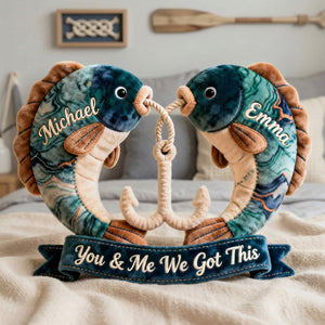 Fishing Custom Shaped Pillow - Personalized Gifts For Couples 02ohmg221225 - Pillow - GoDuckee