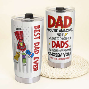 Dad You're Amazing, Gift For Father's Day, 05QHHN170523HA Personalized Family Tumbler - Tumbler Cup - GoDuckee