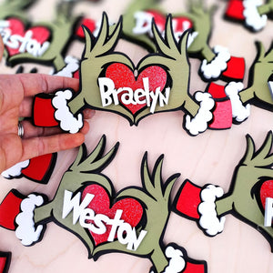 Christmas Ornament-Personalized Wood Ornament -Gift For Family- Christmas Gift- PW-2LWORM-02acqn210923 - Ornament - GoDuckee