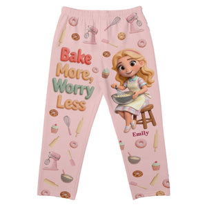 Baking Girl Pajama Pants - Personalized Gifts For Baking Lovers 03pgqn260126 - Pajama Pant - GoDuckee
