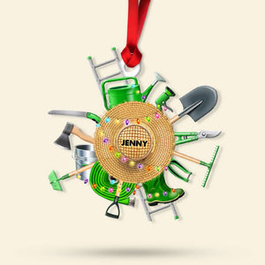 Gift For Gardening, Personalized Acrylic Ornament, Gardening Stuffs Ornament, Christmas Gift - Ornament - GoDuckee