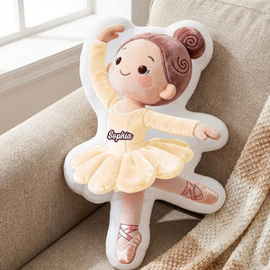 Personalized Gifts For Ballet Dancers Shaped Pillow 04qhtn241225 - Pillow - GoDuckee