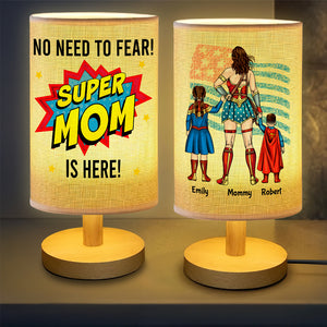 Personalized Gift For Mom Table Lamp Mother's Day Super Mom 04HUDT250325PA - Table Lamp - GoDuckee