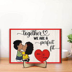 Personalized Gifts For Couple Wood Sign Kissing Couple 01OHMH140125HG - Wood Sign - GoDuckee