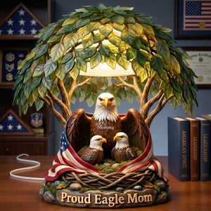 American Proud Mom Acrylic Light Box - Personalized Gifts For Mother's Day 04naqn160426 - Light Box - GoDuckee