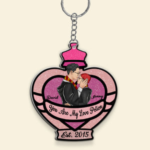 Couple 04topo240823tm, Personalized Keychain - Keychains - GoDuckee