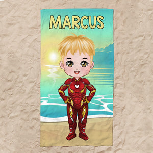 Gift For Kid, Personalized Beach Towel TZ-BTAM2-04QHTN100823PA - Beach Towel - GoDuckee