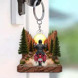 Biker Keychain - Personalized Gifts For Biker 01ohpu050625 - Keychains - GoDuckee