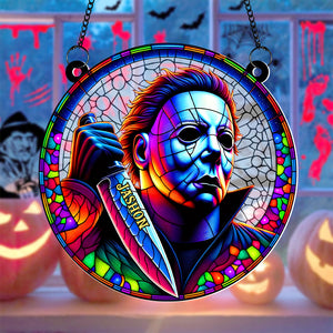Personalized Gifts For Horror Movie Fans Suncatcher Ornament 03KATN220824 - Ornament - GoDuckee