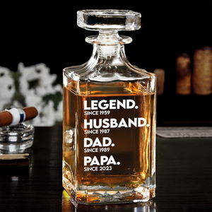 Dad Whiskey Decanter Set - Personalized Gifts For Dad 01ACPU220525 - Whiskey Bottle - GoDuckee