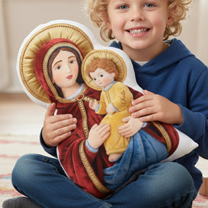 Blessed Virgin Mary Faith Pillow - Personalized Gifts For Christian 04OHLU221225 - Pillow - GoDuckee