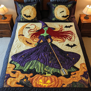 Witch Quilt Bedding Set - Personalized Gifts For Witch Lovers 01tgta030925 - Blanket - GoDuckee