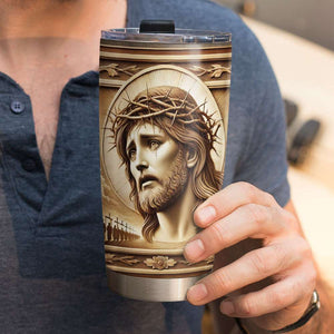 Personalized Gifts For Christian Tumbler Jesus Tumbler 042XQMH160125 - Tumbler Cup - GoDuckee